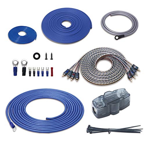 RECOIL RCK44 True 4 Gauge Complete 4-Channel CCA Amplifier Wiring Kits with OFC RCA Cable - Image 1