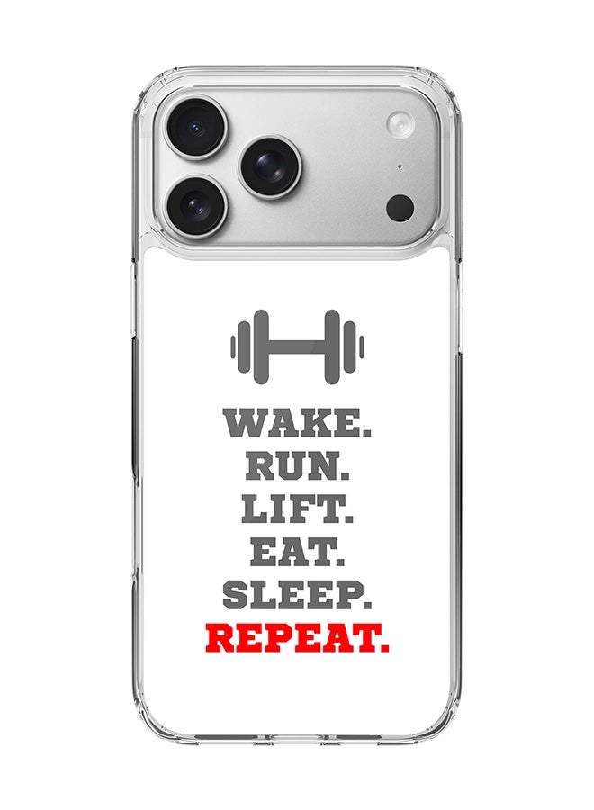 Stylizedd Classic Clear MagSafe Case for iPhone 17 Pro Max , Hybrid Soft Case Flexible Edges Anti Drop TPU PC Gel Thin Transparent Cover [ Designed for iPhone 17 Pro Max ] - Routine (White)