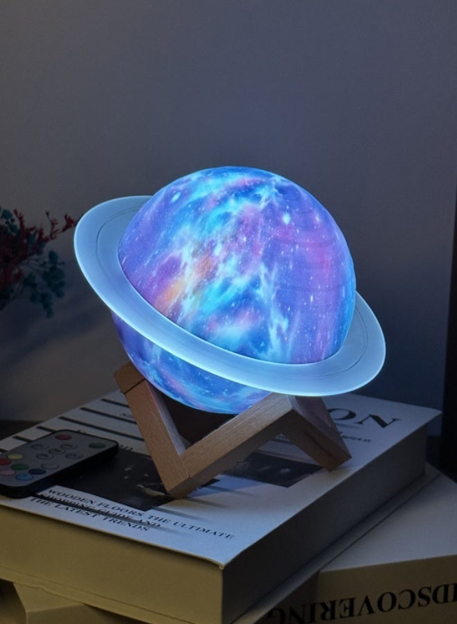 M MIAOYAN Fantasy Star Ring Bluetooth Speaker Desktop Home Subwoofer Speaker 3D Lighting Sound  - Image 2