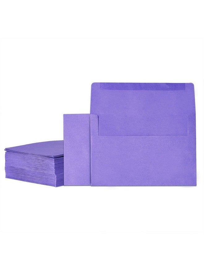 MATICAN - Invitation Envelopes 100Pack 5X7 Envelopes A7 Envelopes For Invitations Purple 5 1 4 X 7 1 4 Inches - Image 1