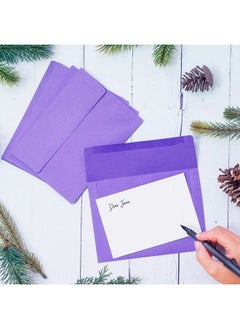 MATICAN Invitation Envelopes 100Pack 5X7 Envelopes A7 Envelopes For Invitations Purple 5 1 4 X 7 1 4 Inches  - Image 3