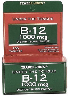 Trader Joe Under The Tongue B12 1000 Mcg Dietary Supplement 100 Tablets