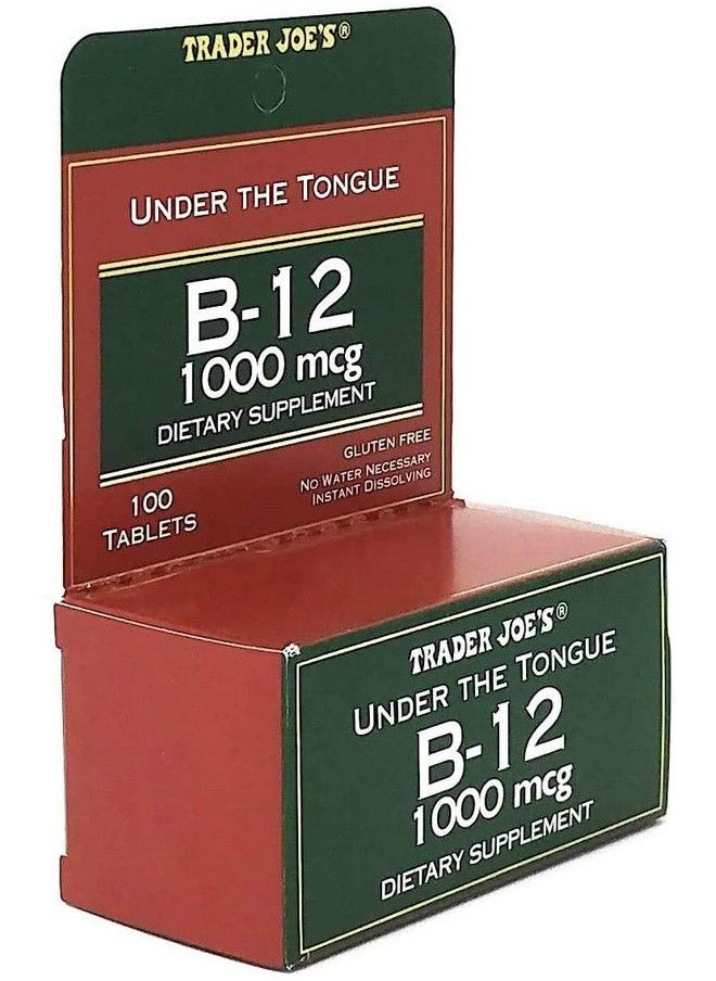 TJ's - Trader Joe Under The Tongue B12 1000 Mcg Dietary Supplement 100 Tablets - Image 1