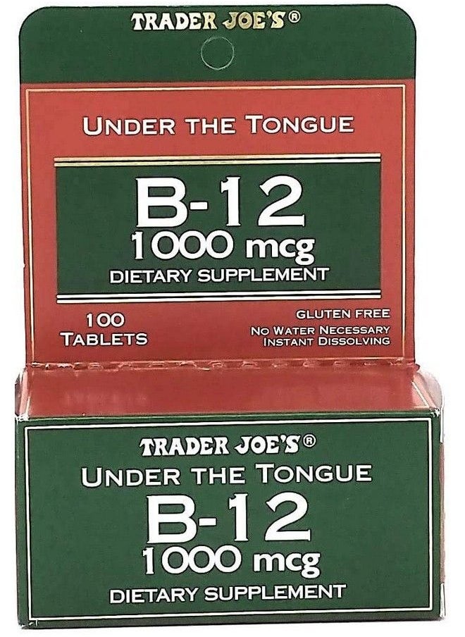 TJ's - Trader Joe Under The Tongue B12 1000 Mcg Dietary Supplement 100 Tablets - Image 1