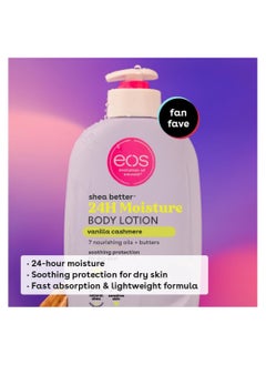 EOS Shea Better Body Lotion, Vanilla Cashmere, Vegan 16 oz  - Image 3