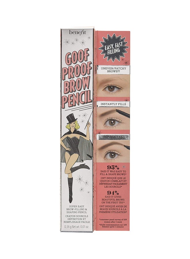 Benefit Cosmetics Goof Proof Brow Pencil 04 Warm Deep Brown - Image 2