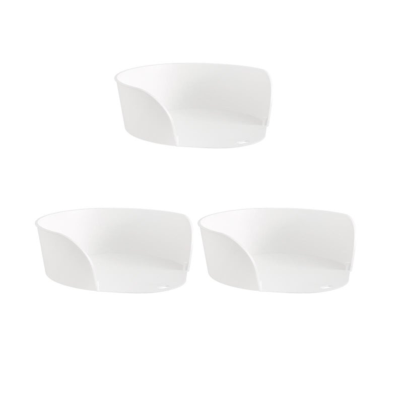 3Pcs White Side Dish Plate Food Organizer Convenient Serving Plates - Image 2