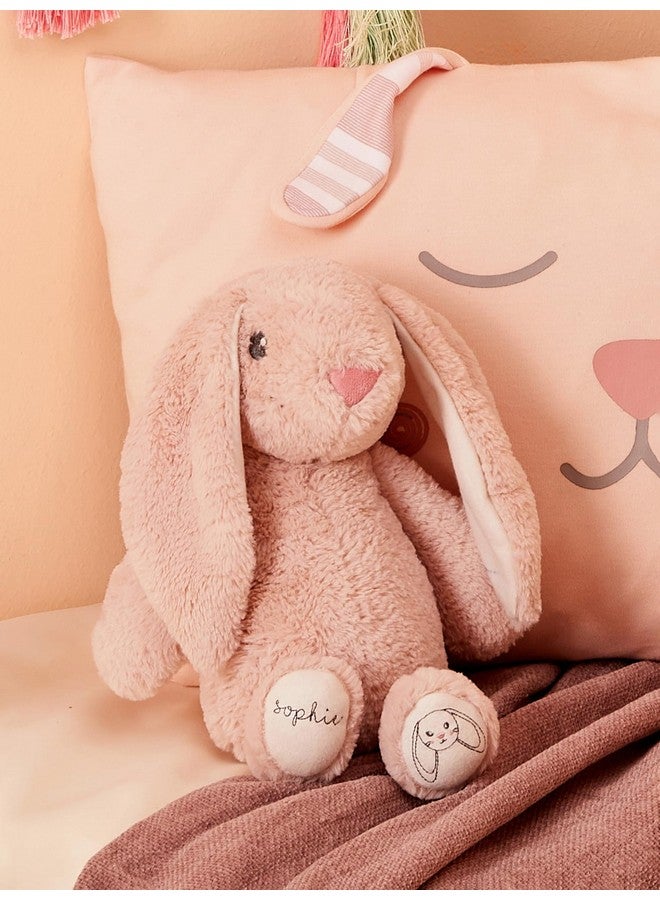 Mi Arcus Sophie Cute Plush Huggable Stuffed Animal Bunny Soft Toy for Girls/Baby/Boys/Kids Gift/Peach/27 CM - Image 1