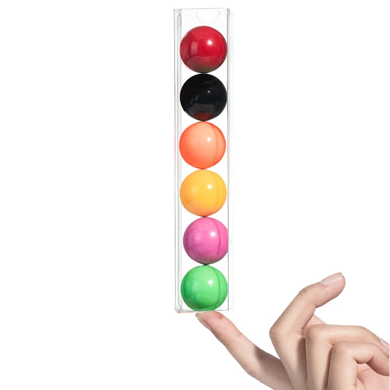 SLShePack 12PCS 1 x 1 x 6 Gumball Tubes Party Favor Clear Gumball Boxes for 6 Gumball Candy Container