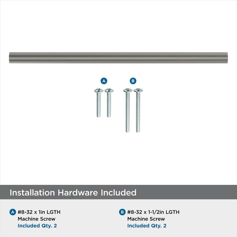 Amerock | Cabinet Pull | Satin Nickel | 8-13/16 Inch (224 Mm) Center-To-Center | Versa | 1 Pack | Drawer Pull | Cabinet Handle | Cabinet Hardware - Image 4