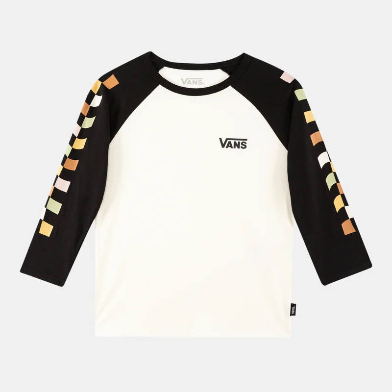 فانز تيشيرت أطفال بأكمام راجلان مطبوع