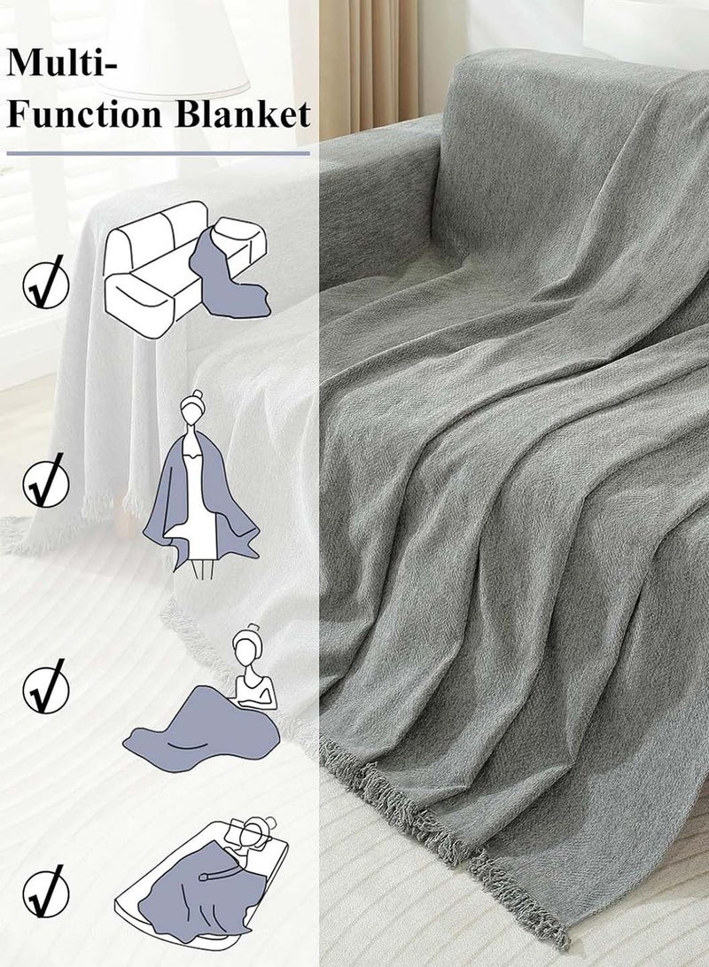 LEOKOR 3 Seat Oversized Chenille Durable Sofa Cover Soft Four Seasons Universal Sofa Cover All-Inclusive Sofa Cover Furniture Cover 180*300 CM - Image 4