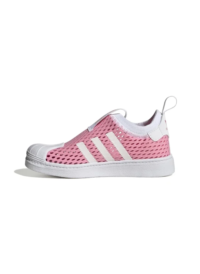 اديداس اوريجينالز adidas SUPERSTAR 360 C Pink Originals Kids Shoes