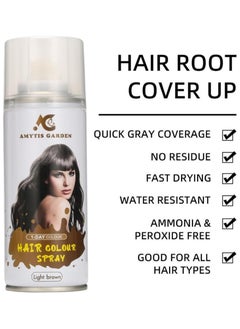 AMYTIS GARDEN Hair Colouring Spray  color Light Brown 135ml  - Image 4