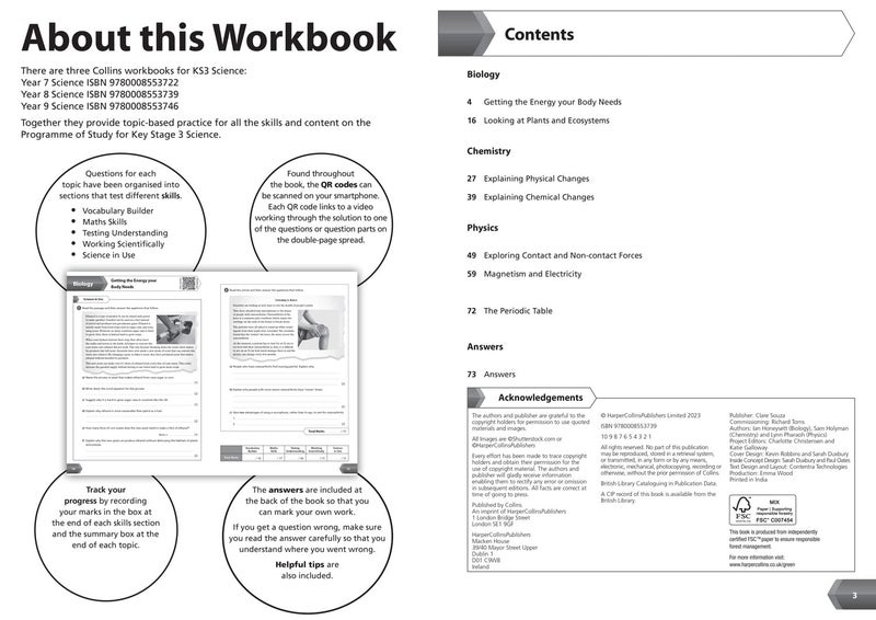 KS3 Science Year 8 Workbook: Practice questions covering all KS3 Science Year 8 curriculum topics - Image 3