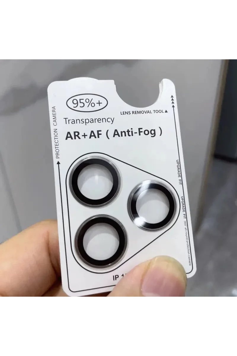 Other 15pro 15promax(3pcs Titanium Glay 2-3Pcs 3D Tempered Glass Metal Camera Lens Protector For IPh