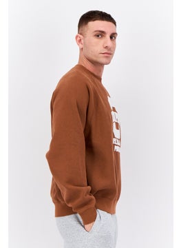 Champion Men Sportswear Fit Brand Logo Outdoor Sweatshirt, Brown  - Image 2