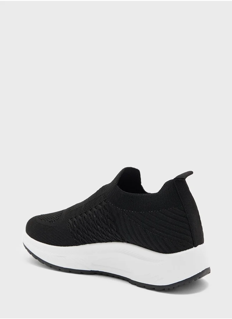 Ginger Breathable Knit Slip On Sneakers