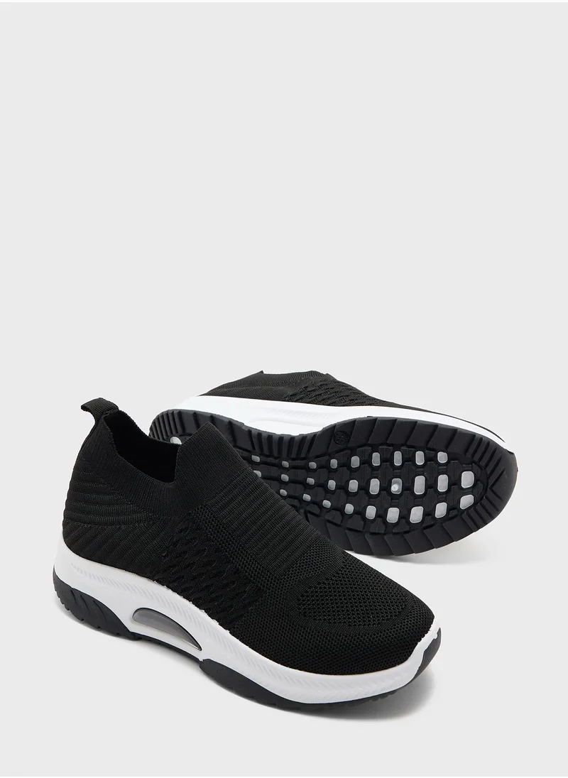 Ginger Breathable Knit Slip On Sneakers