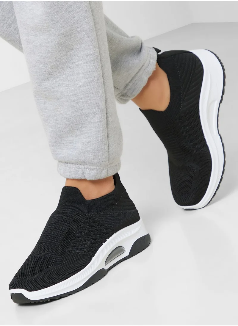Ginger Breathable Knit Slip On Sneakers
