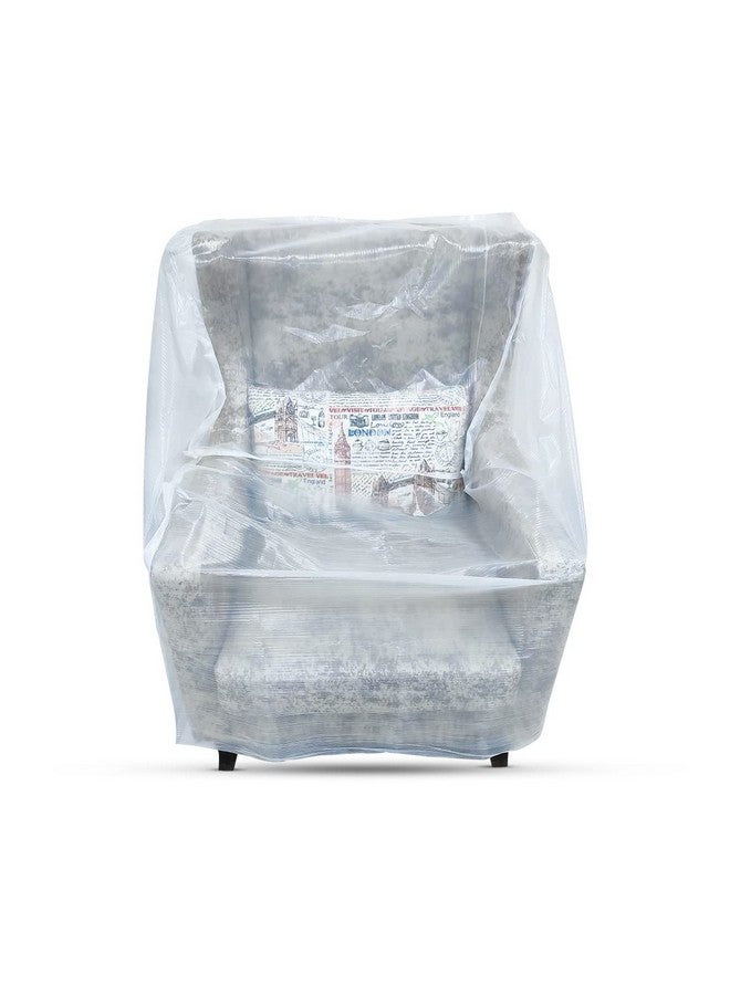 TUFFPAULIN Transparent Couch Cover Dust-Proof Plastic Sofa Cover Waterproof (H-37in x L-34in x W-41in) - 1 No. - Image 1