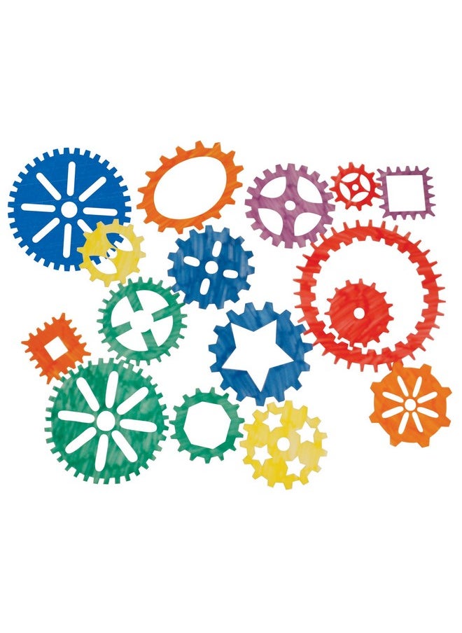 Roylco R58624 Gears Stencils Assorted Sizes Grade Kindergarten To 3 (Pack Of 15)  - Image 2