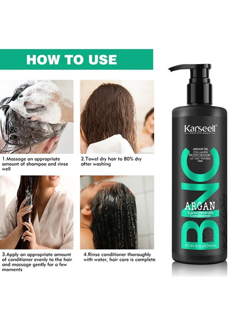 Karseell BNC Argan Nourishing Conditioner 500 ML  - Image 4
