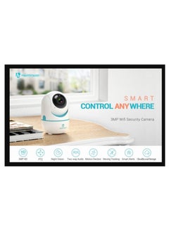 HeimVision 2K Smart Indoor Wi Fi Camera FHD 1080 Motorized Pan And Tilt 360° Visual Coverage Smart Night Vision With Smart IR Sleep Mode Motion Detection Smart Tracking 2way Talk Micro SD Slot