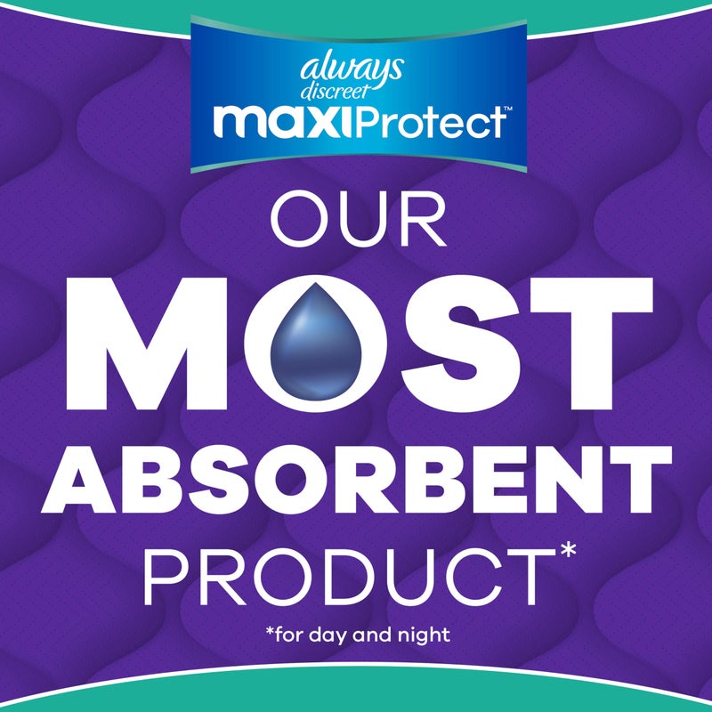 Always Discreet MaxiProtect Adult Diapers for Women, Incontinence Underwear, Postpartum Essentials, Bladder Leak Protection, Disposable Briefs, Maximum Plus Absorbency, Size L, 14 Count - Image 2