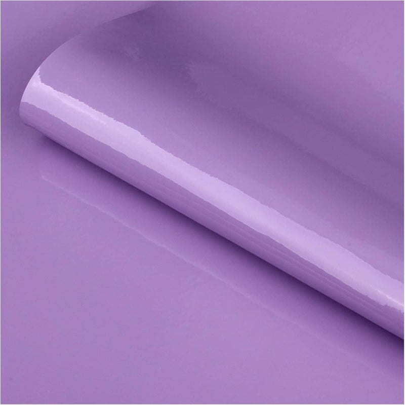Sun Bird Self-Adhesive Lavender Wallpaper Decorative Peel and Stick Removable Vinyl Film Old Furniture Decor Waterproof Kitchen Contact Paper (Lavender, 24 X 48 Inch) - Image 1