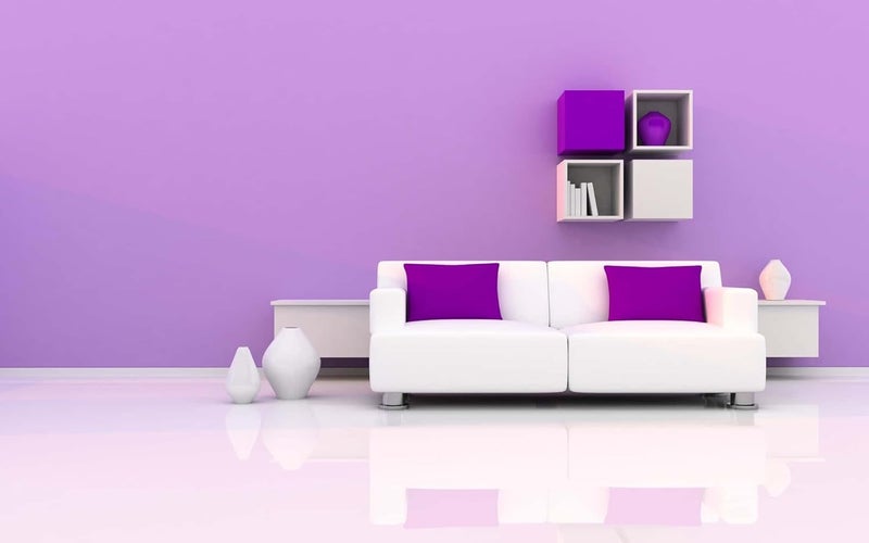 Sun Bird Self-Adhesive Lavender Wallpaper Decorative Peel and Stick Removable Vinyl Film Old Furniture Decor Waterproof Kitchen Contact Paper (Lavender, 24 X 48 Inch) - Image 2