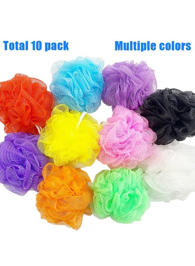 Cshangzei 10 Pack Mesh Bath Spongessoft Bath Shower Loofah Spongecolorful Exfoliating Scrubber For Kids Women Men Body Washrandom Color - Image 4