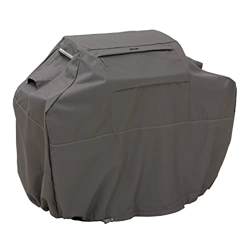 Classic Accessories Ravenna Water-Resistant 80 Inch BBQ Grill Cover, Dark Taupe - Image 1