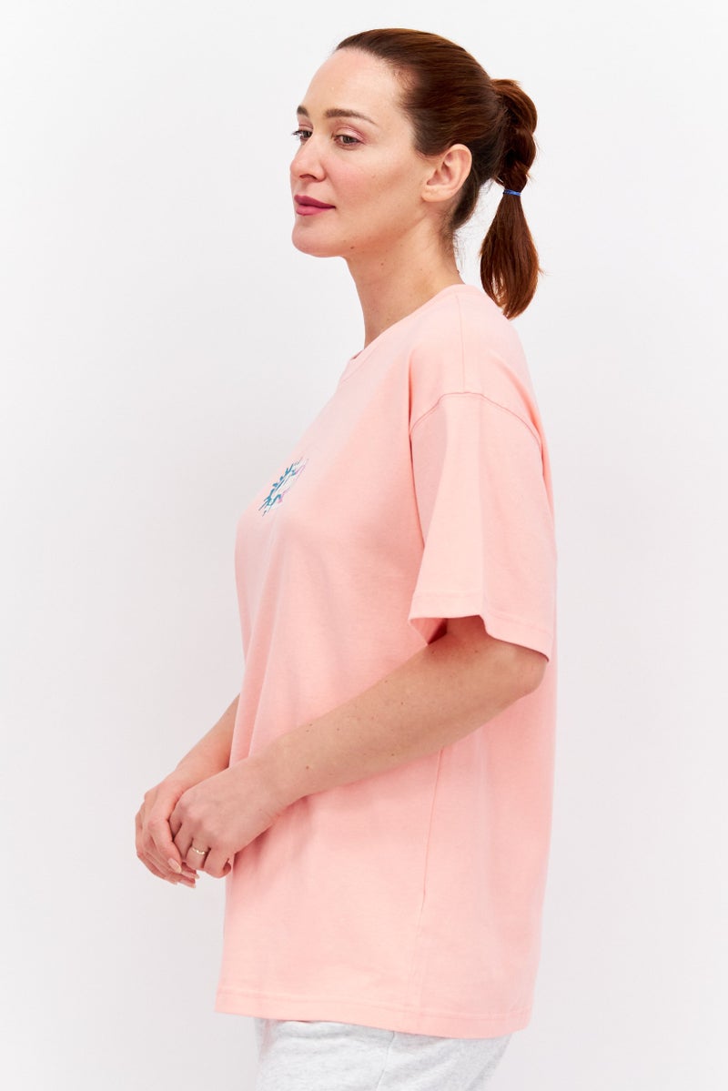 PUMA تي شيرت رياضي نسائي مناسب في الهواء الطلق بأكمام قصيرة، وردي - Image 2