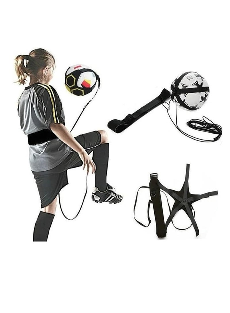general Football Training Elastic Rope Football Kick Trainer,Football Training Belt,Football Training Aids Football Skills Training Waist Belt for Children Youth Adults Exercises,Handsfree Football Belt - Image 2