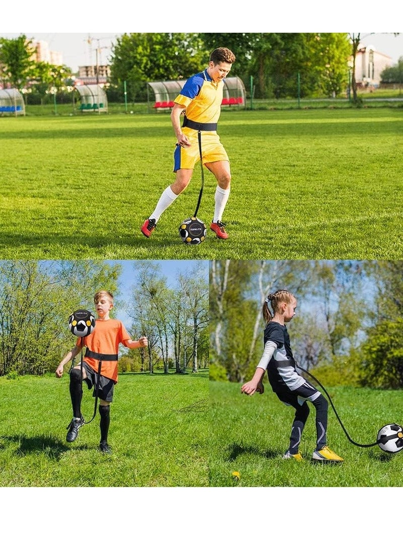 general Football Training Elastic Rope Football Kick Trainer,Football Training Belt,Football Training Aids Football Skills Training Waist Belt for Children Youth Adults Exercises,Handsfree Football Belt - Image 4