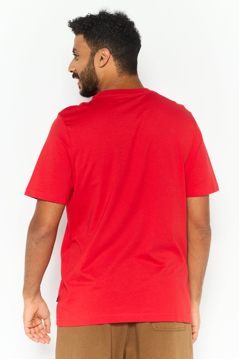 PUMA Men Sportswear Fit Short Sleeves Training T-Shirt, Red - Image 4