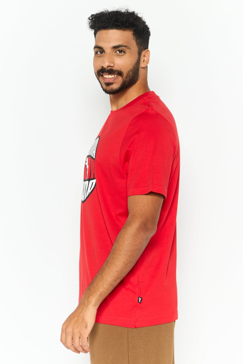 PUMA Men Sportswear Fit Short Sleeves Training T-Shirt, Red - Image 3