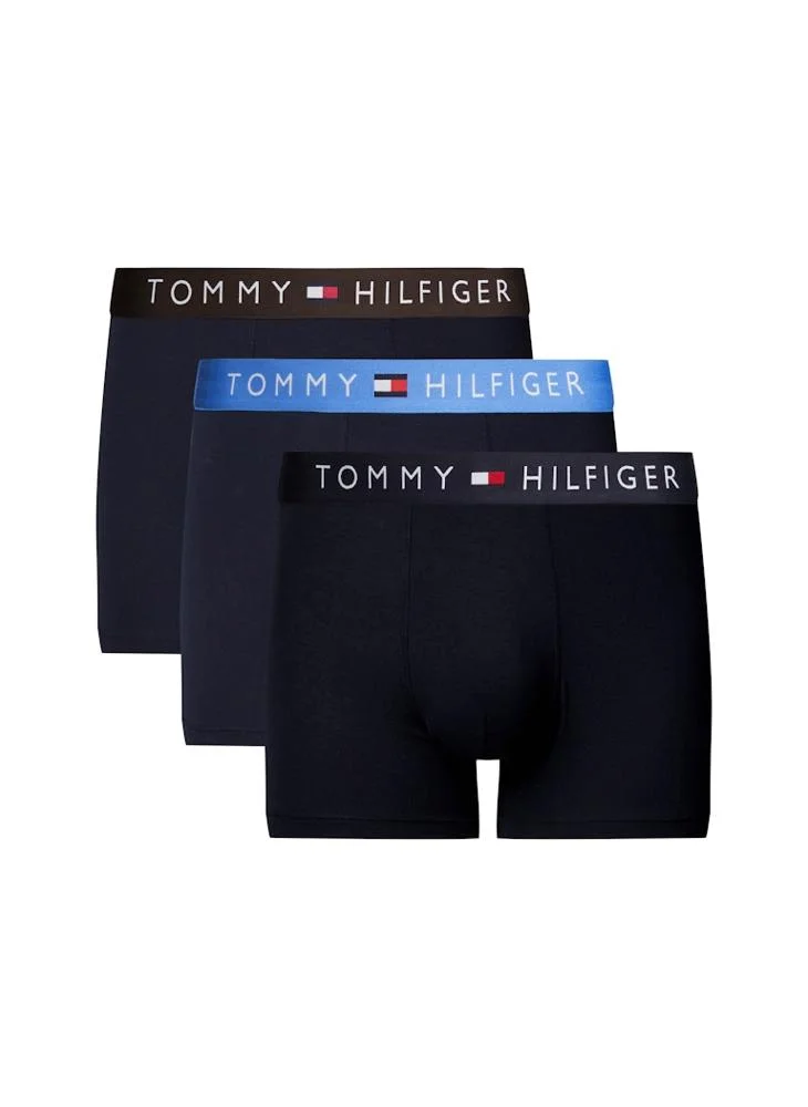 TOMMY HILFIGER 3 Pack Logo Band Trunks