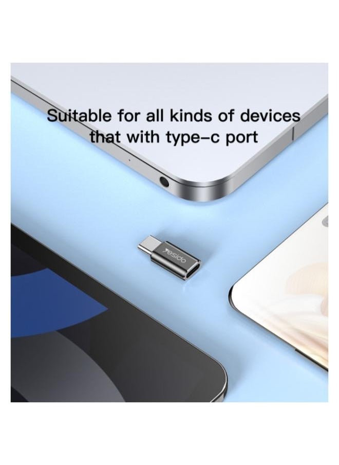 Yesido Yesido GS22 Aluminum Alloy Fast Data Transfer Type-C to Lightning OTG Adapter For iPhone iOS  - Image 2
