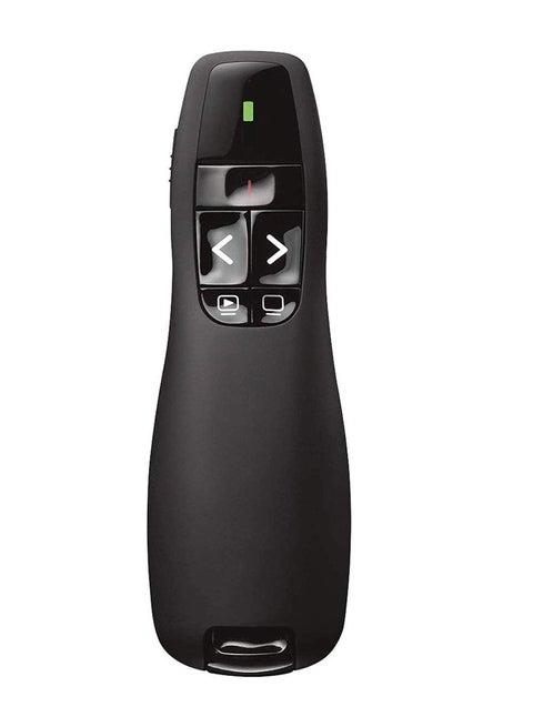 PowerPoint Presentation Clicker - R400 2.4Ghz USB Wireless Presenter with Red Laser Pointer for Windows and Mac, Remote Control for Slideshows, Keynote and More