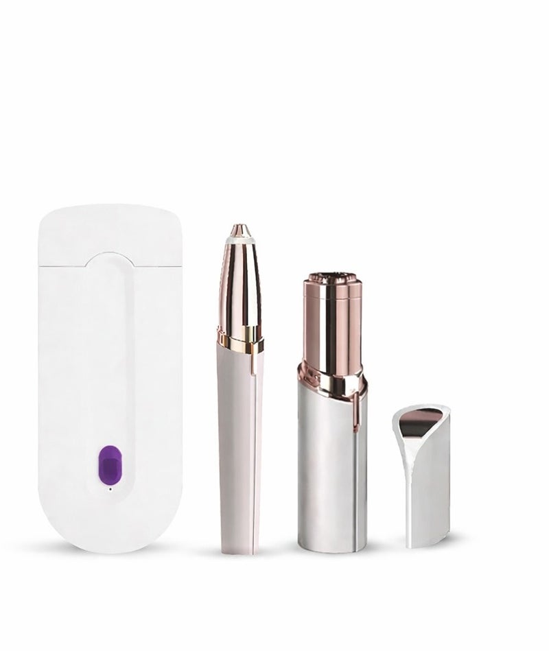 3-in-1 Home Hair Removal Device for Body, Face, and Eyebrow Hair Removal - Image 1