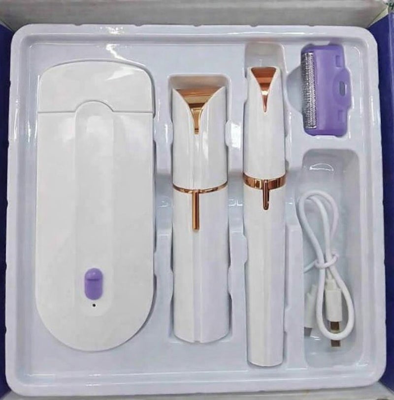 3-in-1 Home Hair Removal Device for Body, Face, and Eyebrow Hair Removal - Image 4