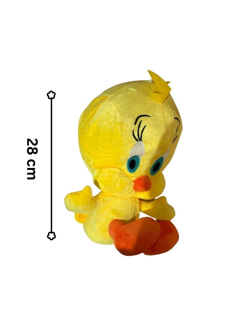بريميم دمية تويتي القطيفة - دمية كرتونية صفراء ناعمة محشوة من لوني تونز - Image 3