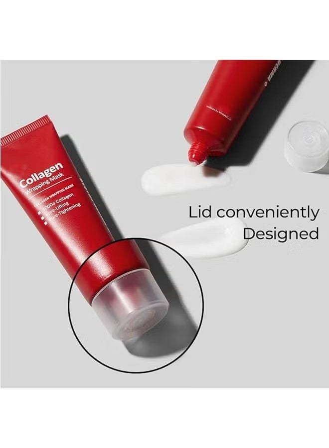 MEDIPEEL Collagen Wrapping Mask, 300Da Collagen, Pore Lifting, Pore Tightening, Glowy Skin, Skin Elasticity, Pore Lifting, Moisture Face Mask - Image 4