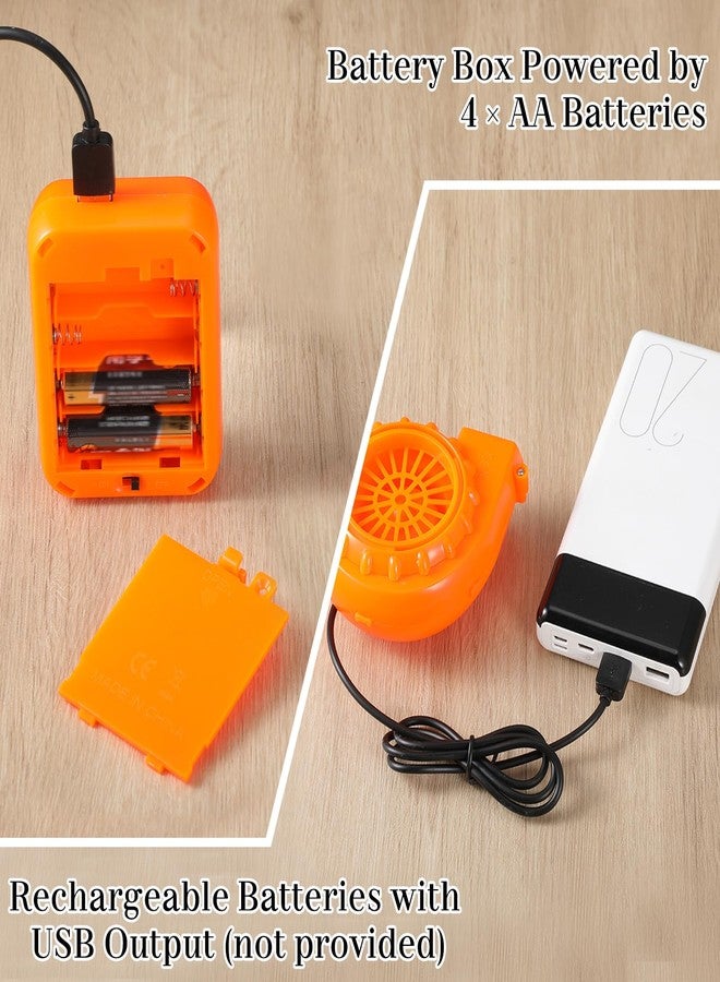 هاي-بوم مروحة نفخ أزياء هيبوم 6 مجموعات، منفاخ هواء صغير يعمل بمنفذ USB، مروحة صغيرة محمولة لنفخ الأزياء (برتقالي) - Image 5