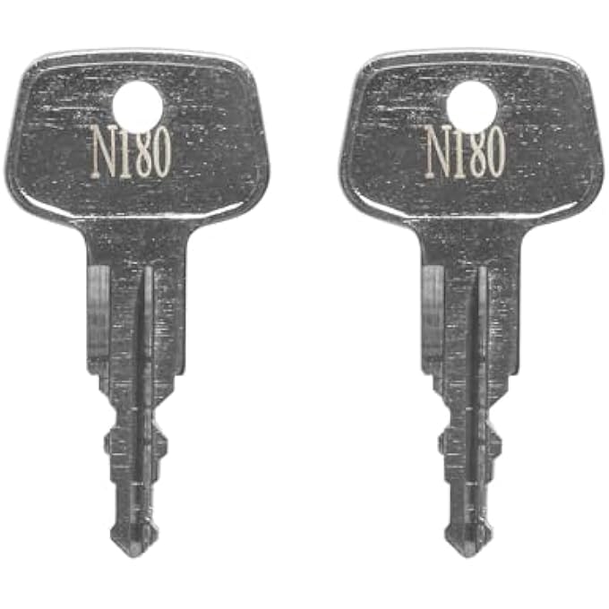 rayihni N180 Car Rack Replacement Key (2 Pcs) Fits for Thule Compatible Roof Racks, Cargo Box, Carriers, Crossbars - Image 2