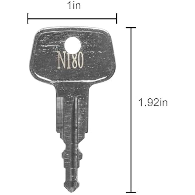 rayihni N180 Car Rack Replacement Key (2 Pcs) Fits for Thule Compatible Roof Racks, Cargo Box, Carriers, Crossbars - Image 3