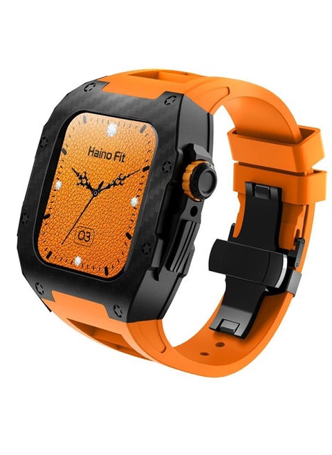 Haino Teko Richard M10 Smart Watch with Wireless charger 3 pair strap and inbuilt protection case  for men's and boys