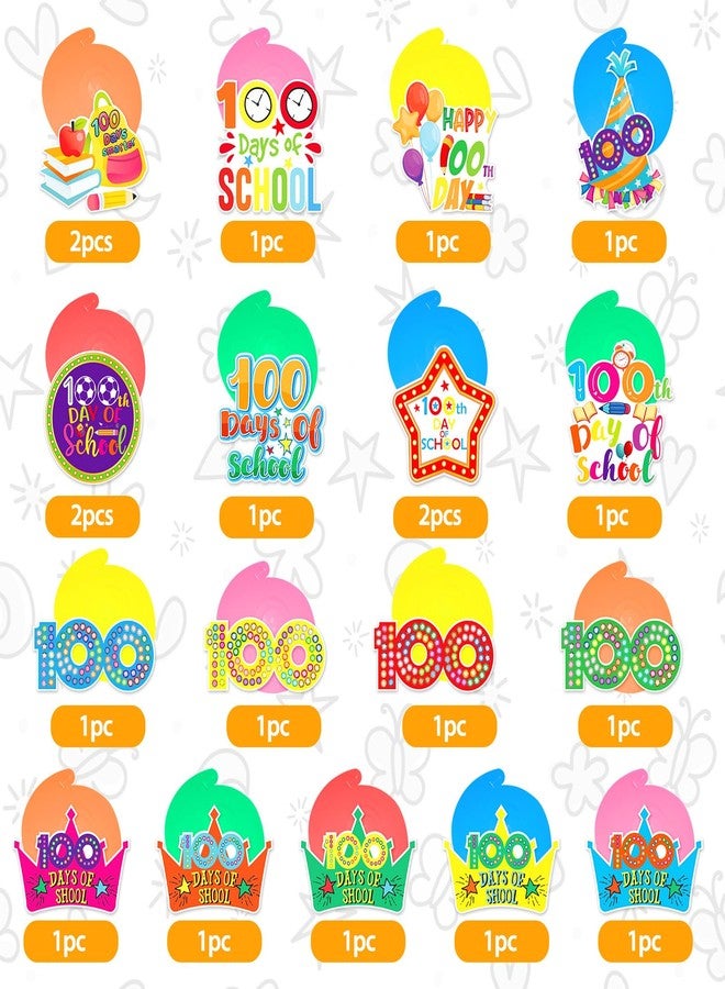 KALEFO 100 Days of School Decorations 30Pcs Colorful Happy 100th Day Decor Ceiling Hanging Foil Swirls Kindergarten Preschool Primary High Party Supplies Favors - Image 4
